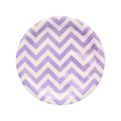 Big Wave Design Paper Plates (10pcs)
