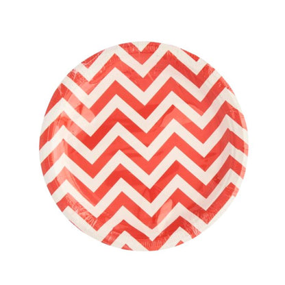 Big Wave Design Paper Plates (10pcs)