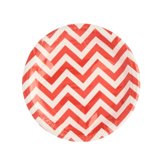 Big Wave Design Paper Plates (10pcs)