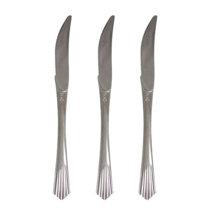 Shiny Silver Plastic Utensils