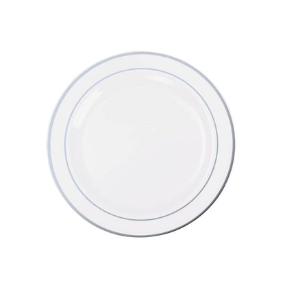 Premium Plastic Plates (Shiny Rim) (10pcs)