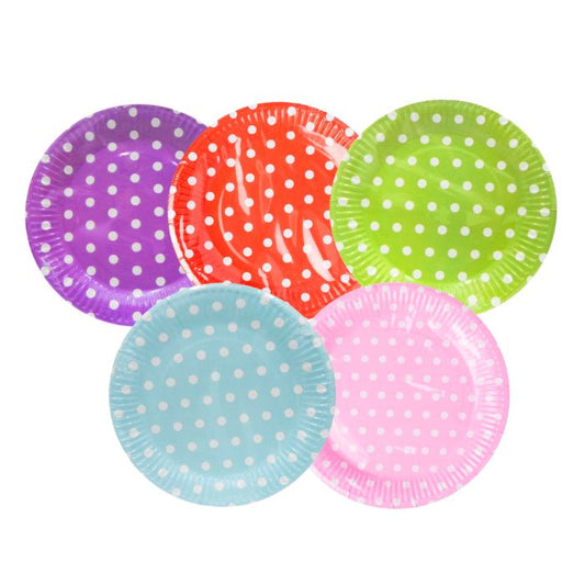 Polka Dots Paper Plates (10pcs)
