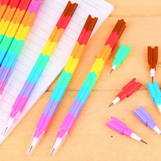 8 Color Interchangeable Building Pencils (4pcs)