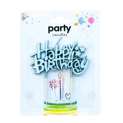 8cm Happy Birthday Candle (Assorted)