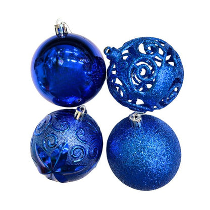 8cm Mixture Christmas Balls (24pc)