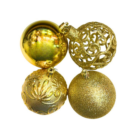 8cm Mixture Christmas Balls (24pc)