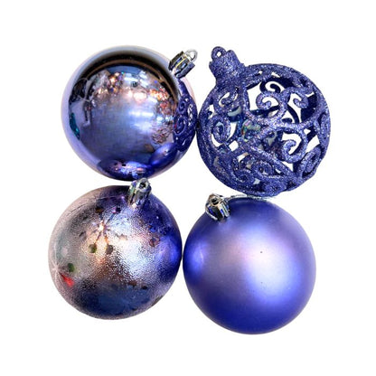 8cm Mixture Christmas Balls (24pc)