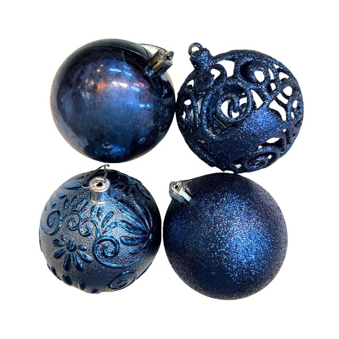 8cm Mixture Christmas Balls (24pc)