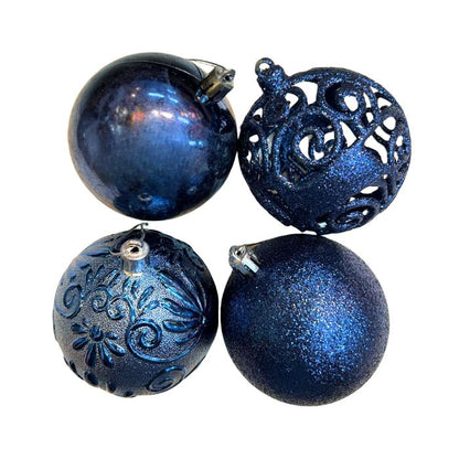 8cm Mixture Christmas Balls (24pc)