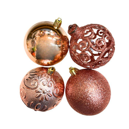 8cm Mixture Christmas Balls (24pc)