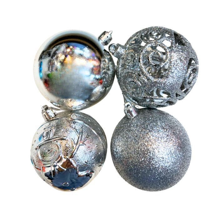 8cm Mixture Christmas Balls (24pc)