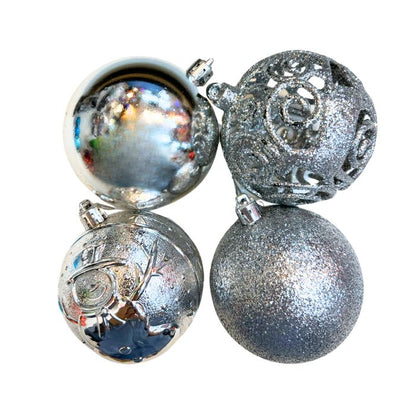 8cm Mixture Christmas Balls (24pc)