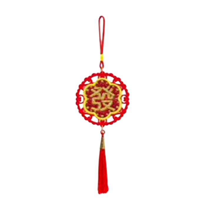 8cm Round Embroidery Hanging Decor HX091