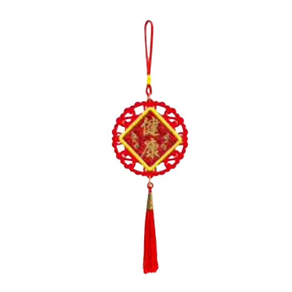 8cm Round Embroidery Hanging Decor HX091