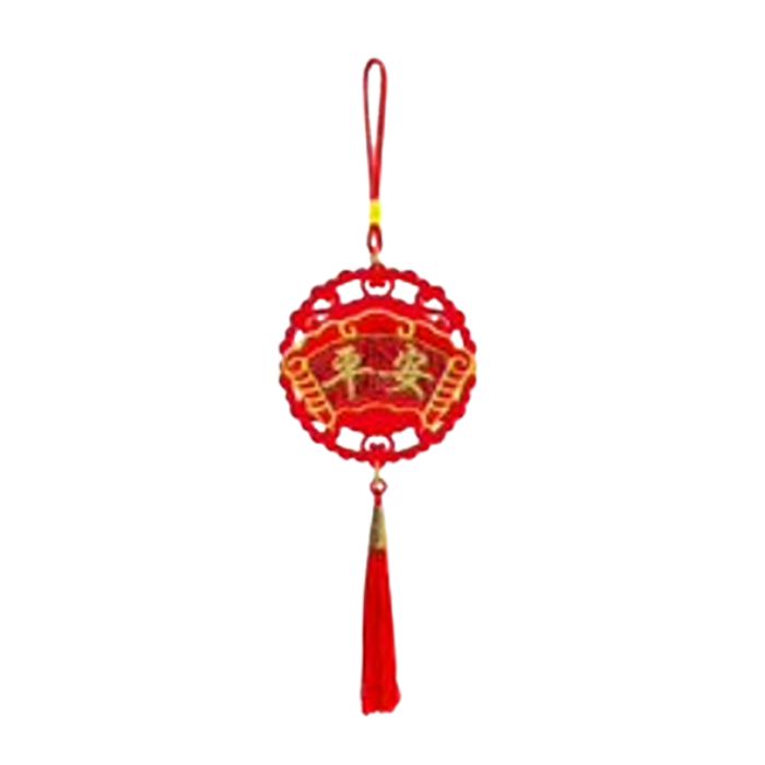 8cm Round Embroidery Hanging Decor HX091