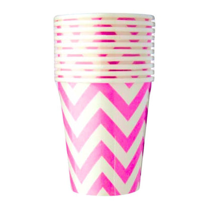 8oz Big Wave Design Paper Cups (10pcs)
