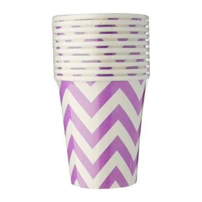 8oz Big Wave Design Paper Cups (10pcs)