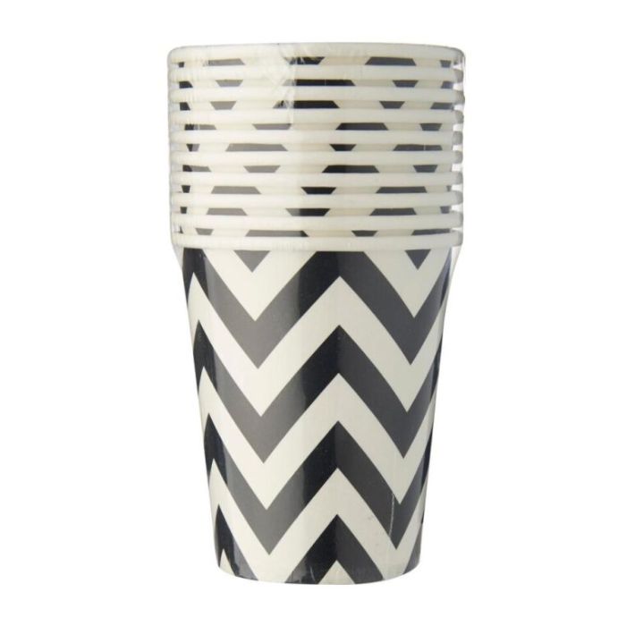 8oz Big Wave Design Paper Cups (10pcs)