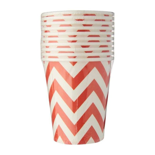 8oz Big Wave Design Paper Cups (10pcs)