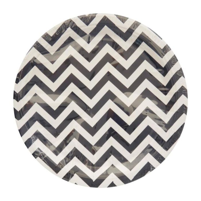 Big Wave Design Paper Plates (10pcs)