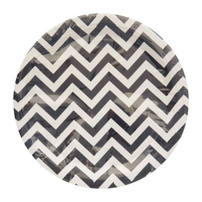 Big Wave Design Paper Plates (10pcs)