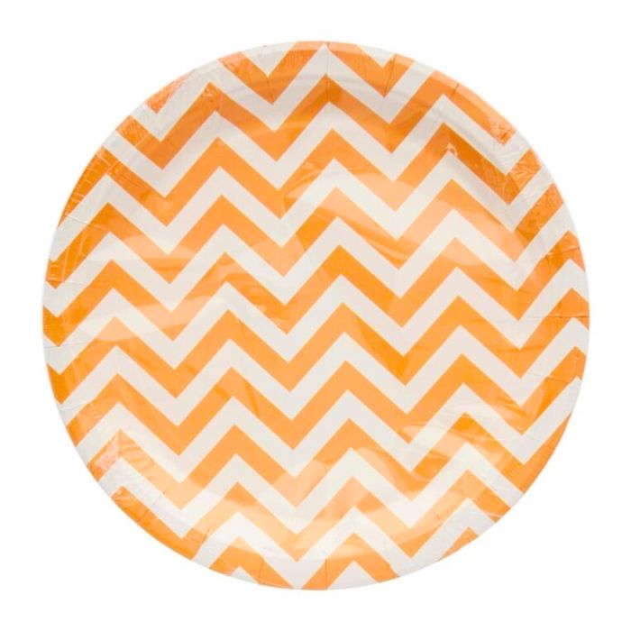 Big Wave Design Paper Plates (10pcs)