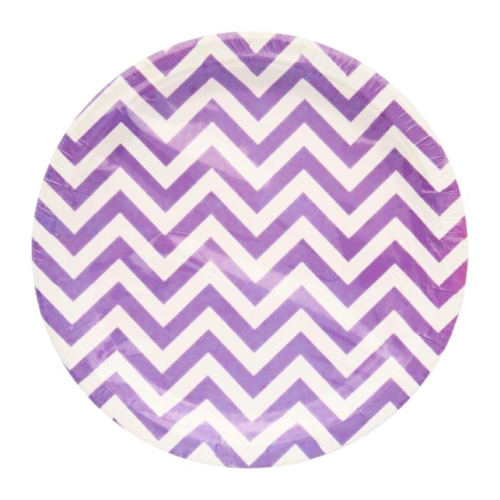 Big Wave Design Paper Plates (10pcs)