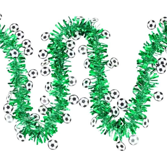 9cm 2m Soccer Tinsel (Green)