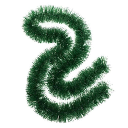 9cm PVC Grass Tinsel (Green)