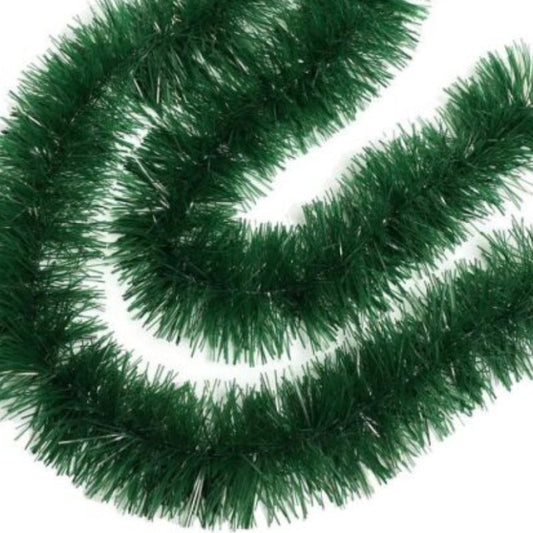 9cm PVC Grass Tinsel (Green)