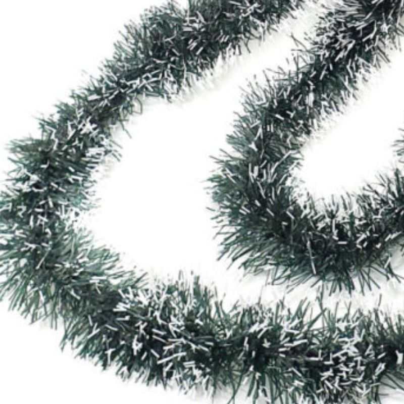 9cm Snowtip Tinsel (White)