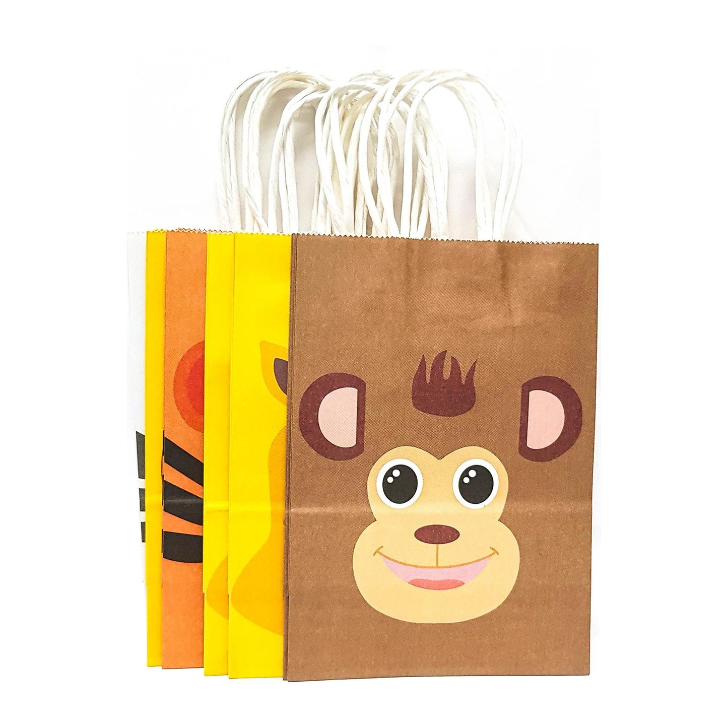 15cm X 21cm X 8cm Animal Safari Kraft Paper Bag