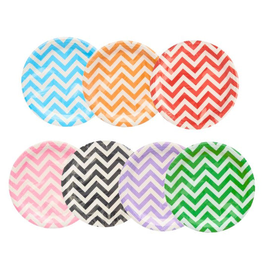 Big Wave Design Paper Plates (10pcs)