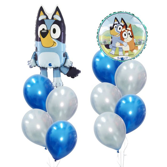 Bluey Theme Helium Balloon Bouquet