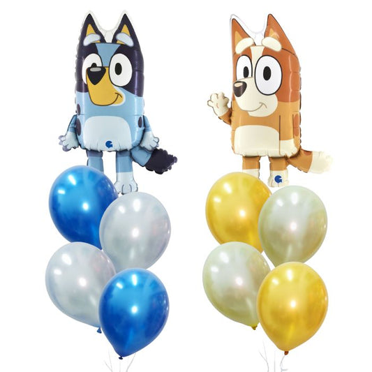 Bluey Theme Helium Balloon Bouquet