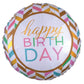 28 Inch Pastel Birthday Celebration Jumbo Foil Balloon 37179
