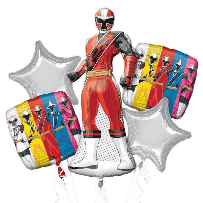 Power Rangers Balloon 5pc Bouquet 34409 – CGS Party
