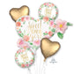 Sweet Baby Girl Balloon 5pc Bouquet 38516