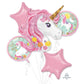 Believe in Unicorns Balloon 5pc Bouquet 37274