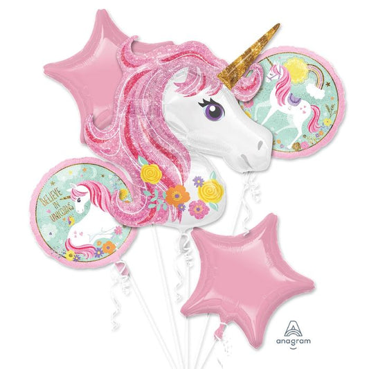 Believe in Unicorns Balloon 5pc Bouquet 37274