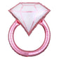 24 Inch Blush Wedding Ring Supershape Balloon 39715