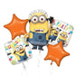 Despicable Me Minion Balloon 5pc Bouquet 36149