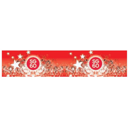 C19A SG60 Singapore Bunting (83cm x 2metres)