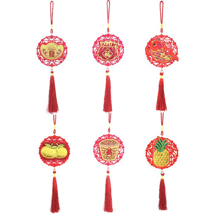 CNY 10x33cm Embroidery Hanging Decor HX362