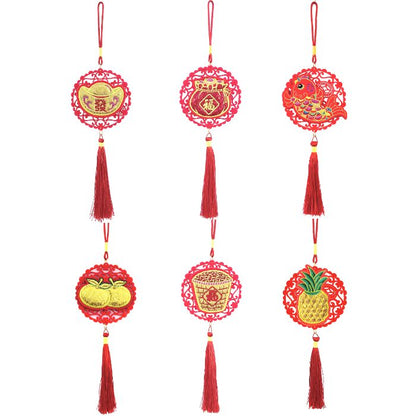 CNY 10x33cm Embroidery Hanging Decor HX362