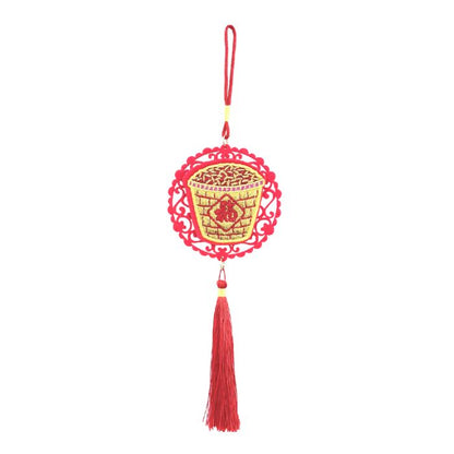 CNY 10x33cm Embroidery Hanging Decor HX362