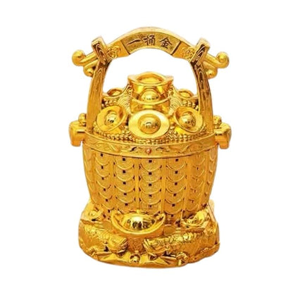CNY 13x20cm Ingot Gold Bucket Decoration