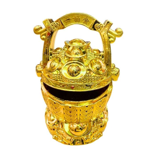 CNY 13x20cm Ingot Gold Bucket Decoration