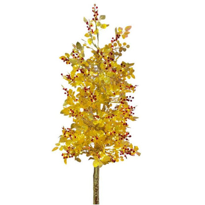 CNY LED Red Berries Golden Coin Tree