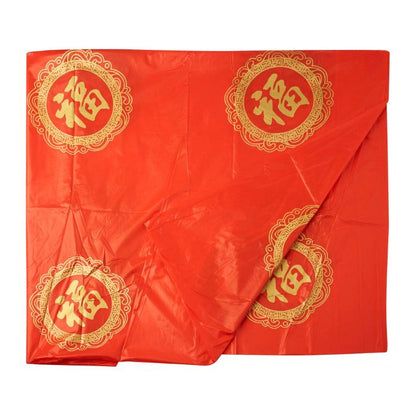 CNY 220x220cm Gold Fu Table Cover (Red)